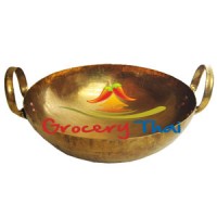 Thai Solid Brass Wok 12"